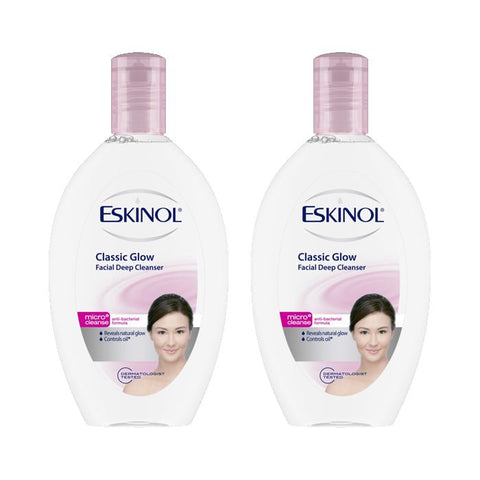 Lot of 2 Eskinol Cleanser Classic Glow 225ml - Filipino Grocery Store