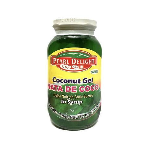 Nata de Coco Green 340g. (Pearl Delight) - Filipino Grocery Store