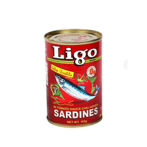 Sardines in Tomato Sauce Chili added 155g. (Ligo) - Filipino Grocery Store