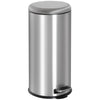 30L Pedal Bin, ?29.2 cm-Black/Silver