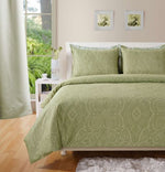 400 TC - Cotton Rich Paisley Print Duvet Cover Set Green - Filipino Grocery Store