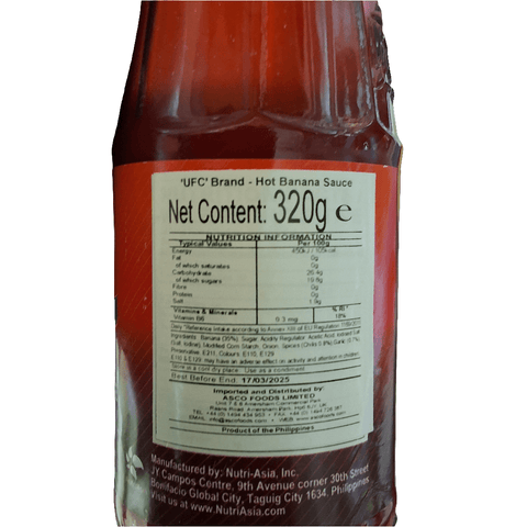 Banana Ketchup Hot 320g (UFC) - Filipino Grocery Store