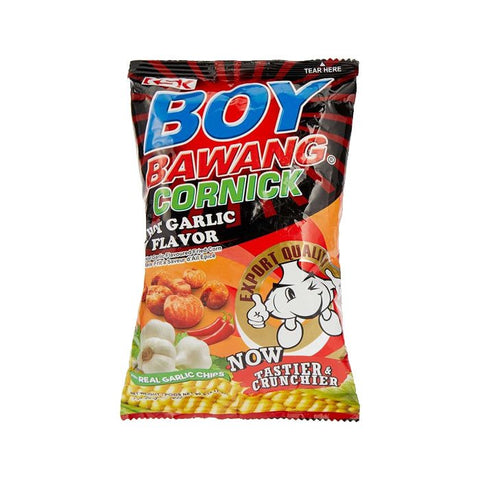 Boy Bawang Fried Corn Hot Garlic 90g - Filipino Grocery Store