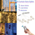 Christmas Lights Curtain Garland Merry Christmas Decorations For Home Christmas Ornaments Xmas Gifts Navidad 2024 New Year Decor - Filipino Grocery Store