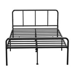 Extra Strong Double Metal Bed Frame with Rounded Head and Foot Board In Black - Improved - Filipino Grocery Store