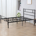 HOMCOM Stylish King Metal Bed Frame with Headboard & Under - Bed Storage - Filipino Grocery Store