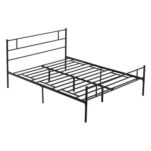 HOMCOM Stylish King Metal Bed Frame with Headboard & Under - Bed Storage - Filipino Grocery Store