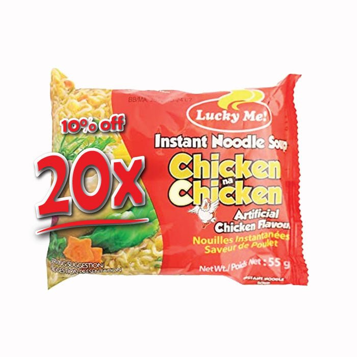 Lucky Me Chicken Flavour Instant Noodles 55g - Filipino Grocery Store