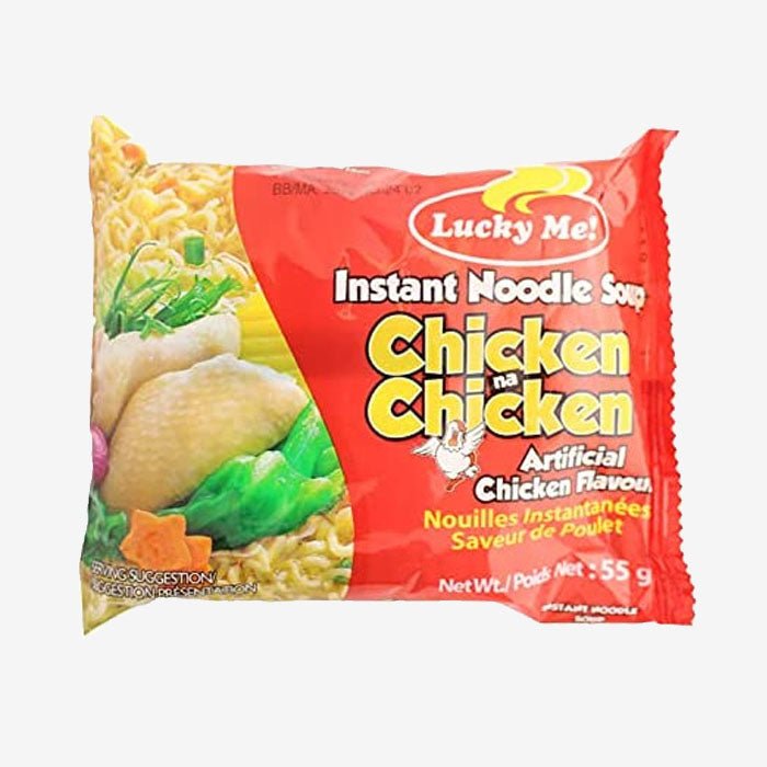 Lucky Me Chicken Flavour Instant Noodles 55g - Filipino Grocery Store