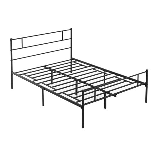 Modern Double Metal Bed Frame with Headboard, Footboard & Under - Bed Storage - Filipino Grocery Store