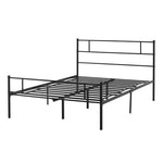 Modern Double Metal Bed Frame with Headboard, Footboard & Under - Bed Storage - Filipino Grocery Store