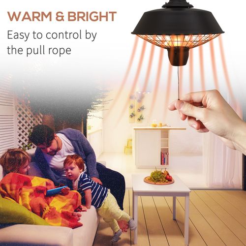 Outsunny 2100W Ceiling Patio Heater: Stylish, Safe & Energy - Efficient Warmth - Filipino Grocery Store