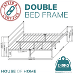 Sturdy Black Double Metal Bed Frame - Sleek Design, Easy Assembly! - Filipino Grocery Store