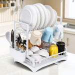 VINSANI 2 TIER DISH DRAINER WHITE 1010431 - Filipino Grocery Store