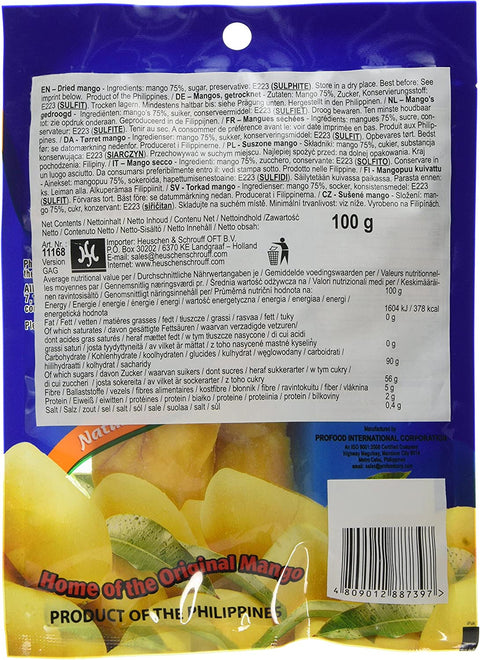 Dried Mangoes 100g (Philippine Brand) Min 3- AMAZON - Filipino Grocery Store