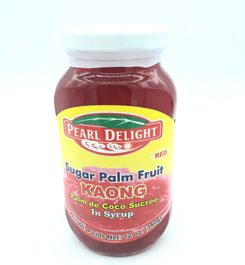 KAONG Sugar Palm Fruit Red 340g. (Pearl Delight) - Filipino Grocery Store