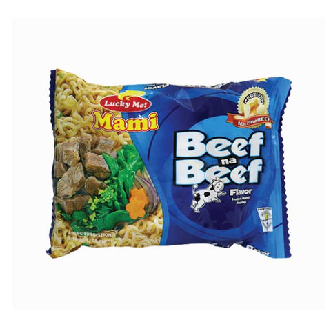 Lucky Me Beef Flavour Instant Noodles 55g - Filipino Grocery Store