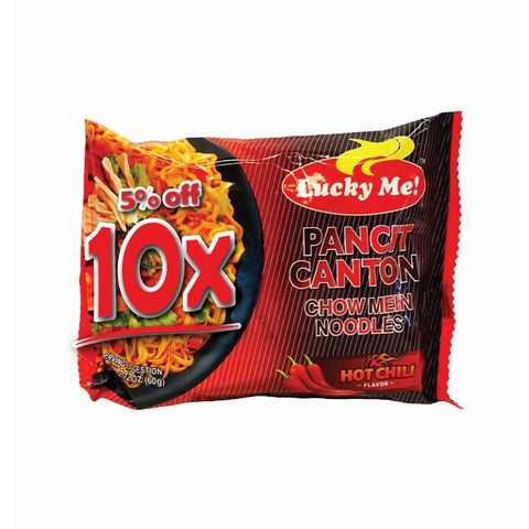 Lucky Me ( HOT ) Instant pancit canton 60g. - Filipino Grocery Store