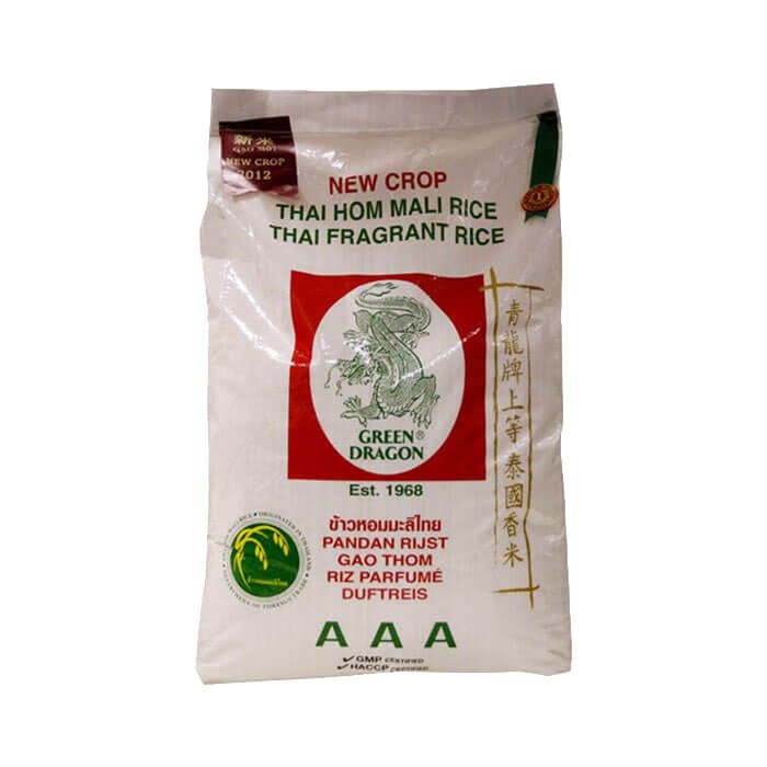 Thai Fragrant Rice 20kg (Green Dragon) – Premium Long-Grain Rice ...