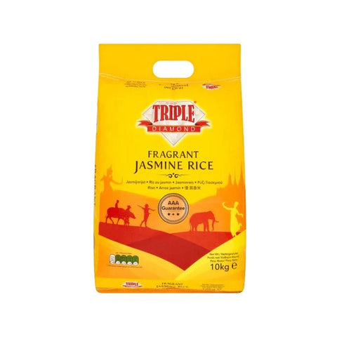 Triple Diamond Fragrant Jasmine Rice 10kg - Filipino Grocery Store